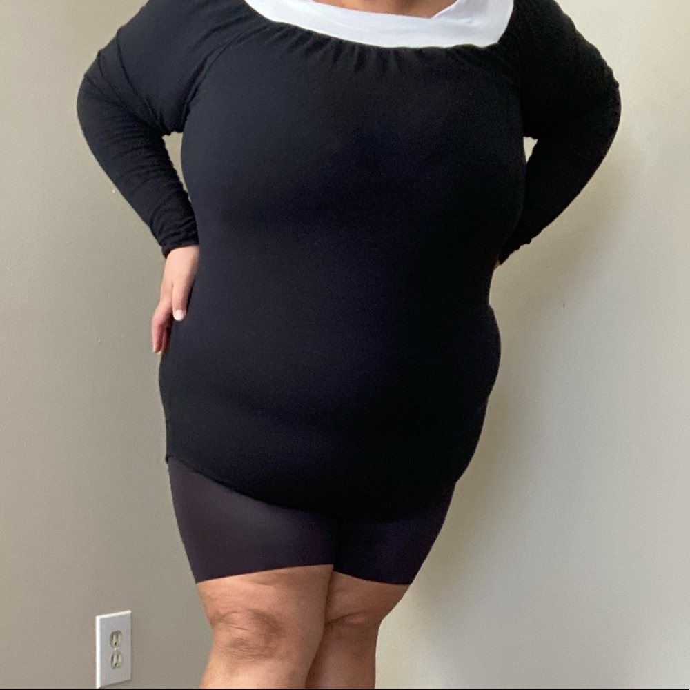 Black and white bodysuit